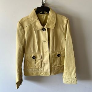 Yellow Leather Jacket